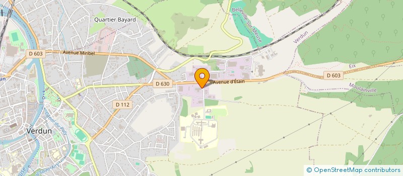 localisation de l'entreprise EURO CHAUFFAGE à VERDUN