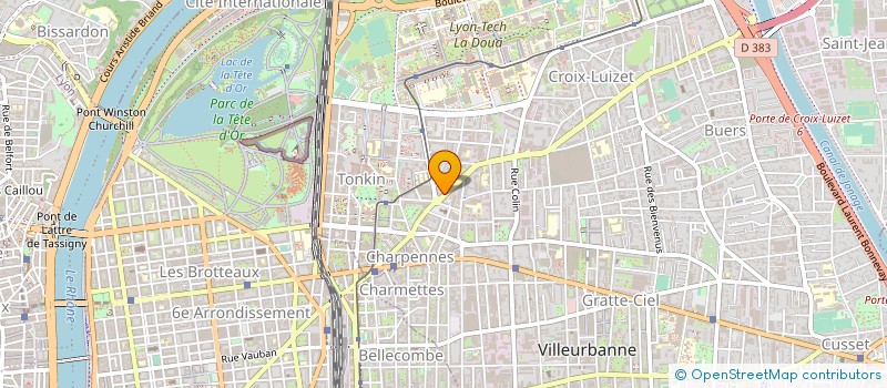 localisation de l'entreprise EURO CHAUFFAGE & RENOVATION à VILLEURBANNE