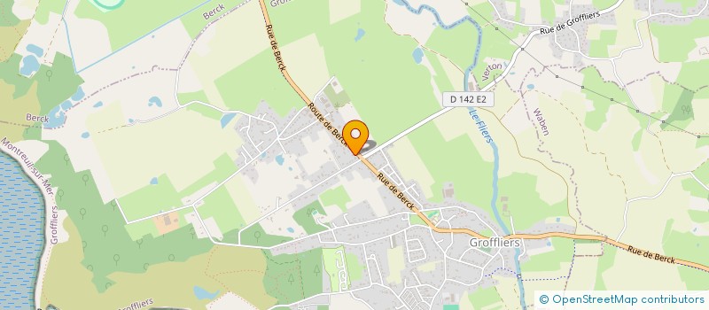 localisation de l'entreprise EURO CHAUFFAGE SANITAIRE  GROFFLIERS