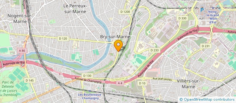 localisation de l'entreprise EURO CHAUFFAGE SERVICES à BRY-SUR-MARNE
