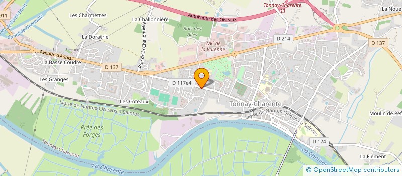 localisation de l'entreprise EURO CHEMINEES à TONNAY-CHARENTE