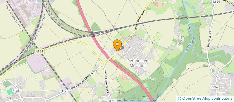 localisation de l'entreprise EURO CHIMIE INDUSTRIE à PERONNE-EN-MELANTOIS