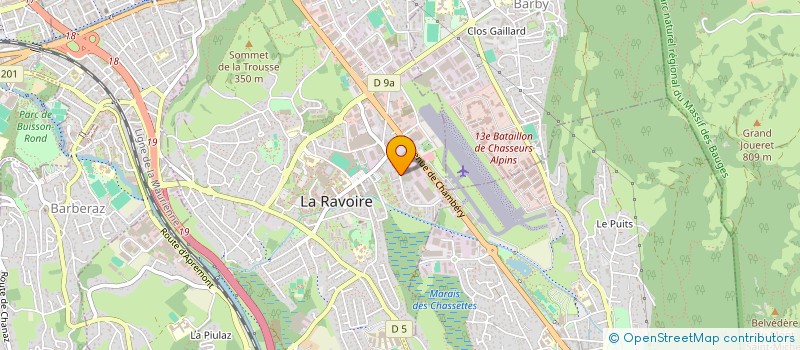 localisation de l'entreprise EURO CHRONO 73 à LA RAVOIRE