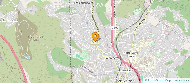 localisation de l'entreprise EURO CIMENTS à LES PENNES-MIRABEAU