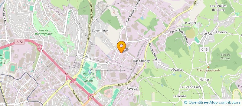 localisation de l'entreprise EURO CLASSIC CARS  LA TALAUDIERE