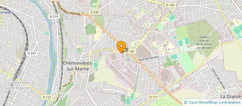 localisation de l'entreprise EURO CLOISINTER ILE DE FRANCE  CHENNEVIERES-SUR-MARNE