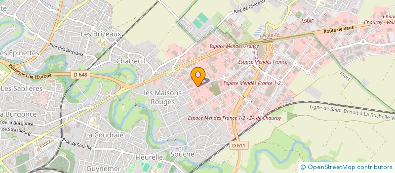 localisation de l'entreprise EURO CLUB SERVICES à NIORT