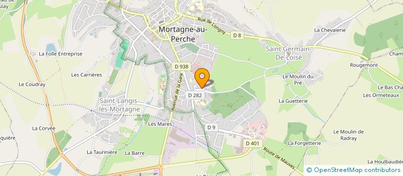 localisation de l'entreprise EURO CMPI à MORTAGNE-AU-PERCHE