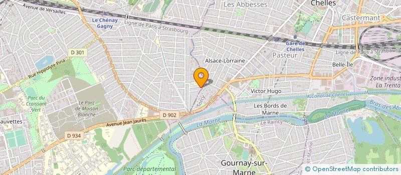 localisation de l'entreprise EURO COLOMBE SECURITE PRIVEE à GAGNY