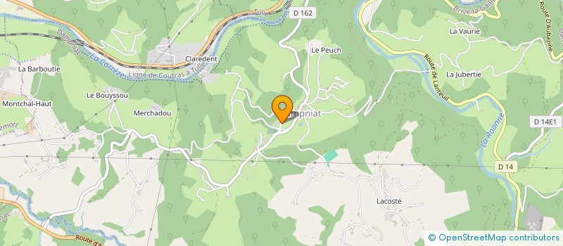 localisation de l'entreprise EURO COM 19 à DAMPNIAT