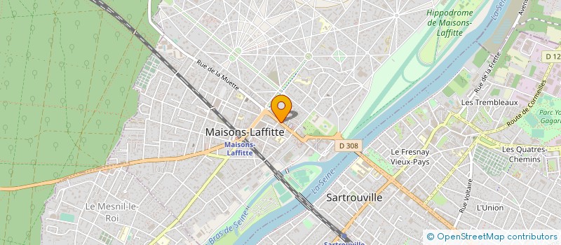localisation de l'entreprise EURO COMBL AMELIORAT HABITAT ILE FRANCE à MAISONS-LAFFITTE
