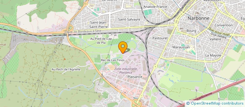 localisation de l'entreprise EURO COMMERCE à NARBONNE