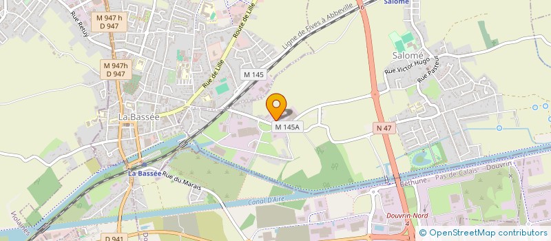 localisation de l'entreprise EURO COMPOSITES à SALOME