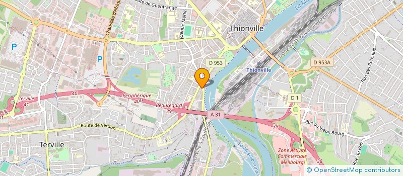 localisation de l'entreprise EURO CONCEPT à THIONVILLE