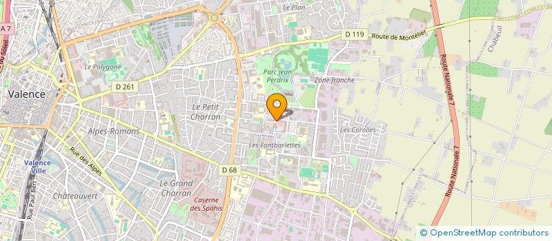 localisation de l'entreprise EURO CONCEPT à VALENCE