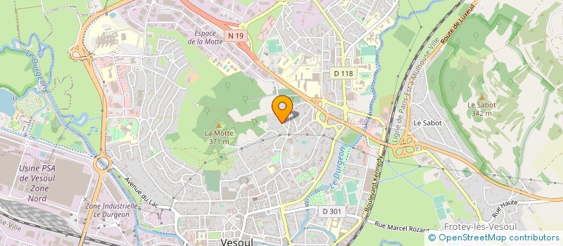 localisation de l'entreprise EURO CONCEPT HABITAT  VESOUL