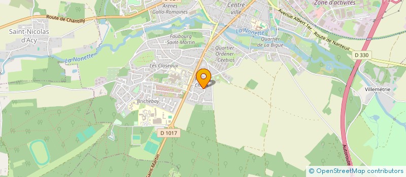 localisation de l'entreprise EURO CONCEPT INFORMATIQUE  SENLIS