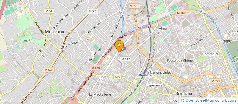 localisation de l'entreprise EURO CONNECTION BUSINESS à TOURCOING