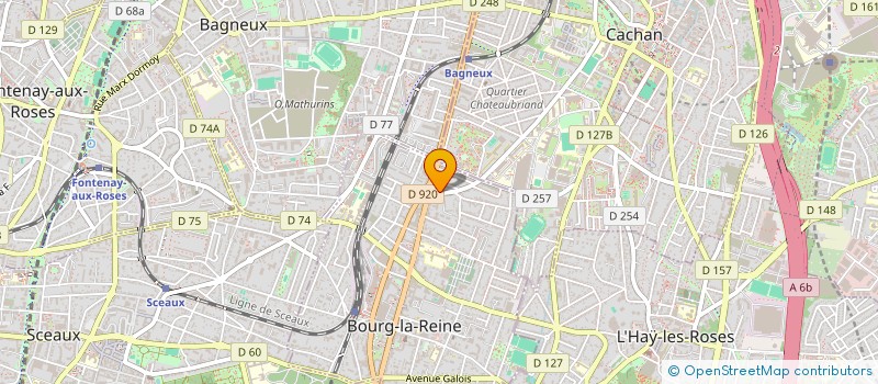 localisation de l'entreprise EURO CONSEI ORGAN PROD EUROCOP à BOURG-LA-REINE