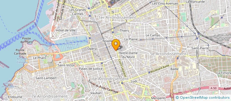 localisation de l'entreprise EURO-CONSTRUCTION à MARSEILLE