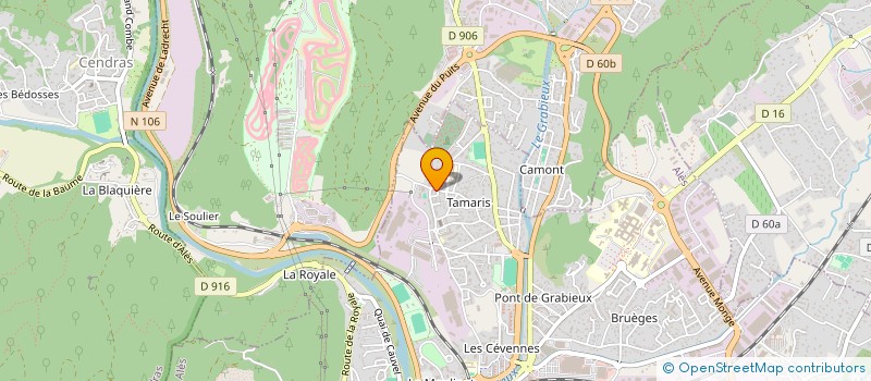 localisation de l'entreprise EURO CONSTRUCTION  ALES