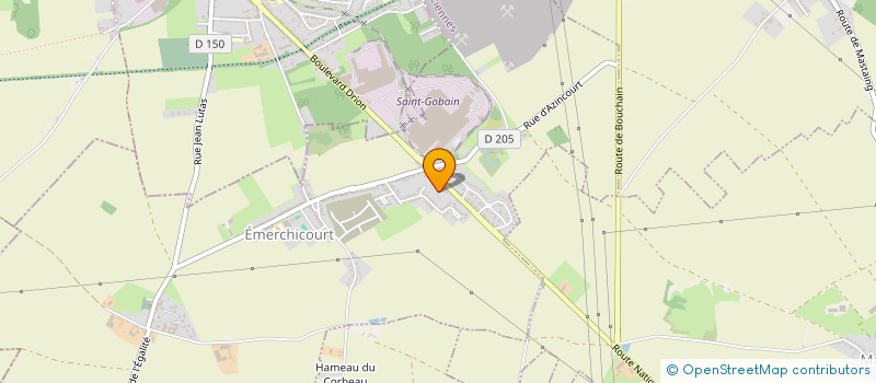 localisation de l'entreprise EURO CONSTRUCTIONS  EMERCHICOURT