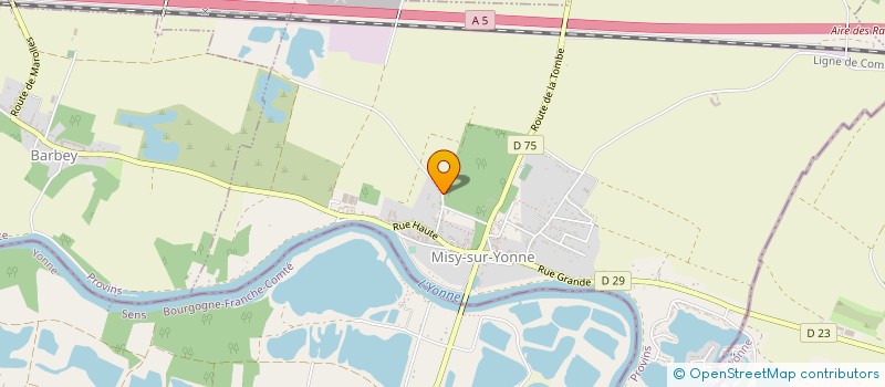 localisation de l'entreprise EURO CONSTRUCTIONS 77  MISY-SUR-YONNE