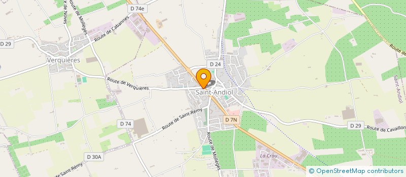 localisation de l'entreprise EURO CONSTRUCTIONS SARL  VERQUIERES