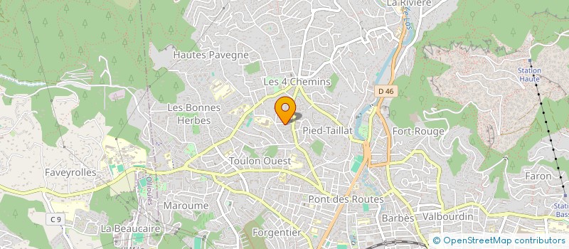 localisation de l'entreprise EURO CONSULTANT DEVELOPPEMENT  TOULON