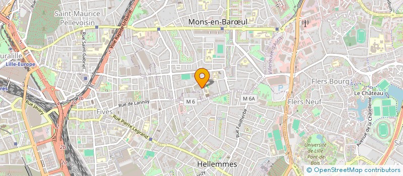 localisation de l'entreprise EURO-CONSULTING à MONS-EN-BAROEUL