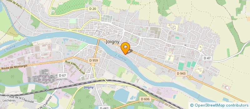 localisation de l'entreprise EURO CONSULTING  JOIGNY