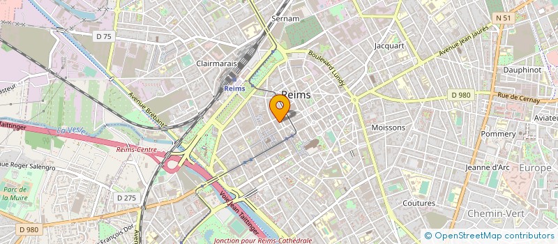 localisation de l'entreprise EURO CONSULTING CARRIERES à REIMS