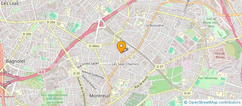 localisation de l'entreprise EURO CONTACT à MONTREUIL