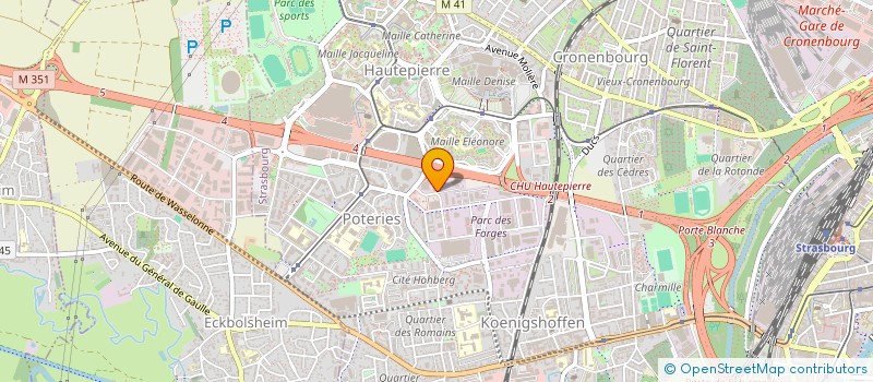 localisation de l'entreprise EURO CONTROL à STRASBOURG