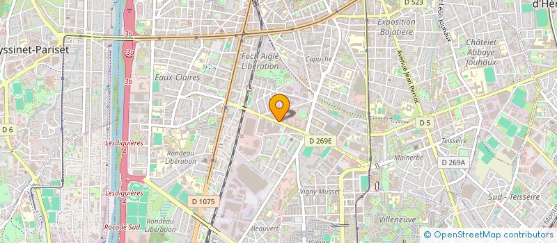 localisation de l'entreprise EURO CONTROLE AUTO à GRENOBLE