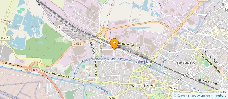 localisation de l'entreprise EURO COPACKING à BETTANCOURT LA FERREE