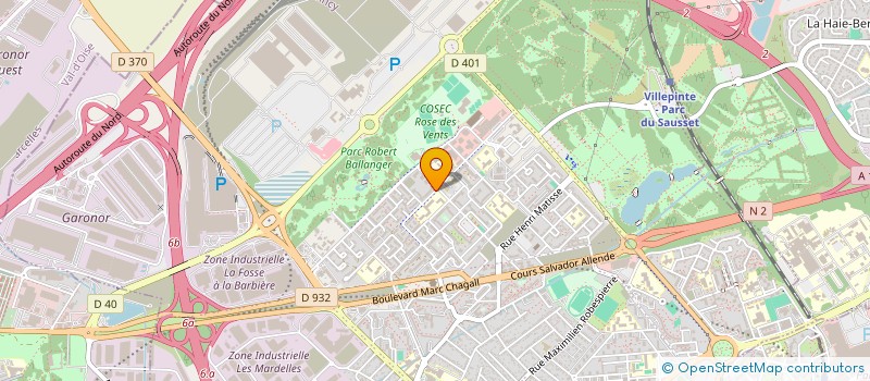 localisation de l'entreprise EURO COSMOS à AULNAY-SOUS-BOIS
