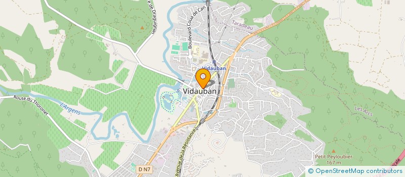 localisation de l'entreprise EURO COURTAGE  VIDAUBAN