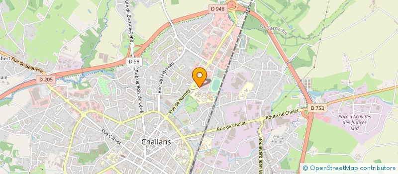 localisation de l'entreprise EURO COURTAGE INVESTISSEMENTS à CHALLANS