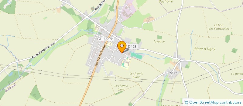 localisation de l'entreprise EURO COUVERTURE à GUISCARD