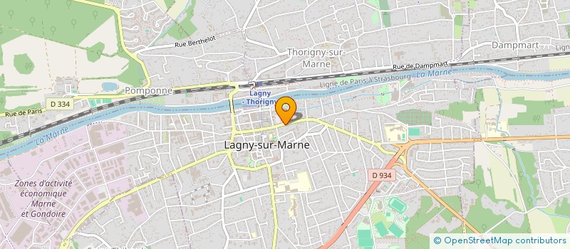 localisation de l'entreprise EURO CREANCES à LAGNY-SUR-MARNE