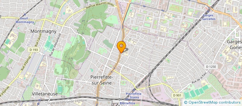 localisation de l'entreprise EURO CREATION à PIERREFITTE-SUR-SEINE