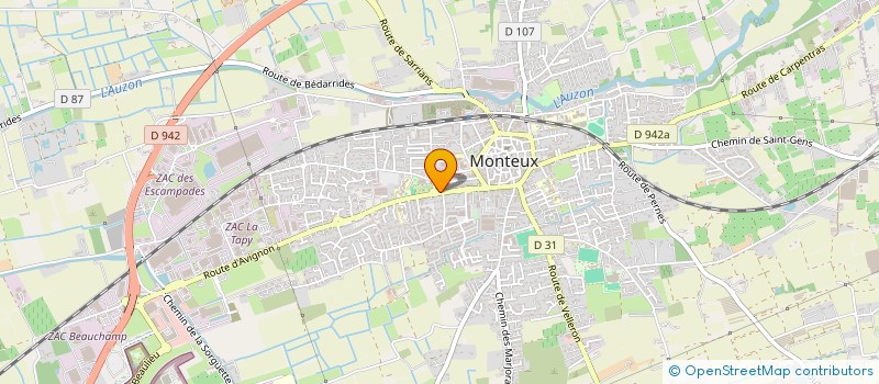 localisation de l'entreprise EURO CREATION  MONTEUX