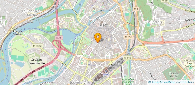 localisation de l'entreprise EURO CREATIVITE à METZ