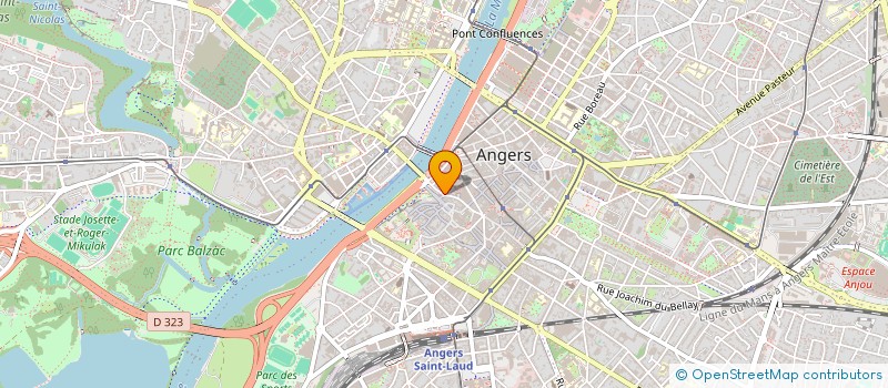 localisation de l'entreprise EURO'CREDIT à ANGERS