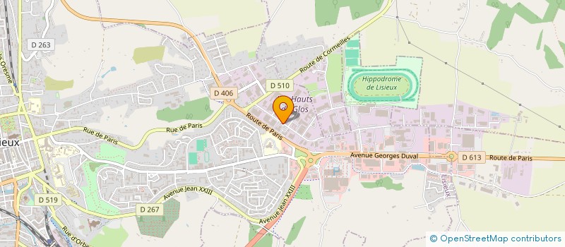 localisation de l'entreprise EURO CRM NORMANDIE  LISIEUX