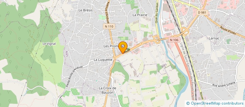localisation de l'entreprise EURO D'ASIE à ALES