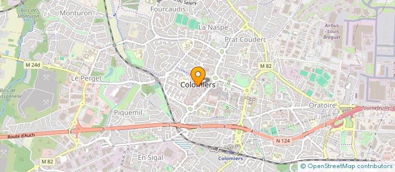 localisation de l'entreprise EURO DARI à COLOMIERS