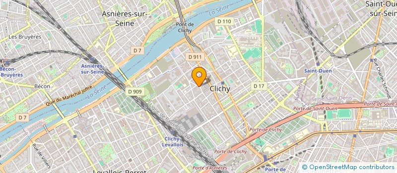 localisation de l'entreprise EURO DECO à CLICHY