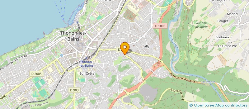 localisation de l'entreprise EURO DECOR à THONON-LES-BAINS